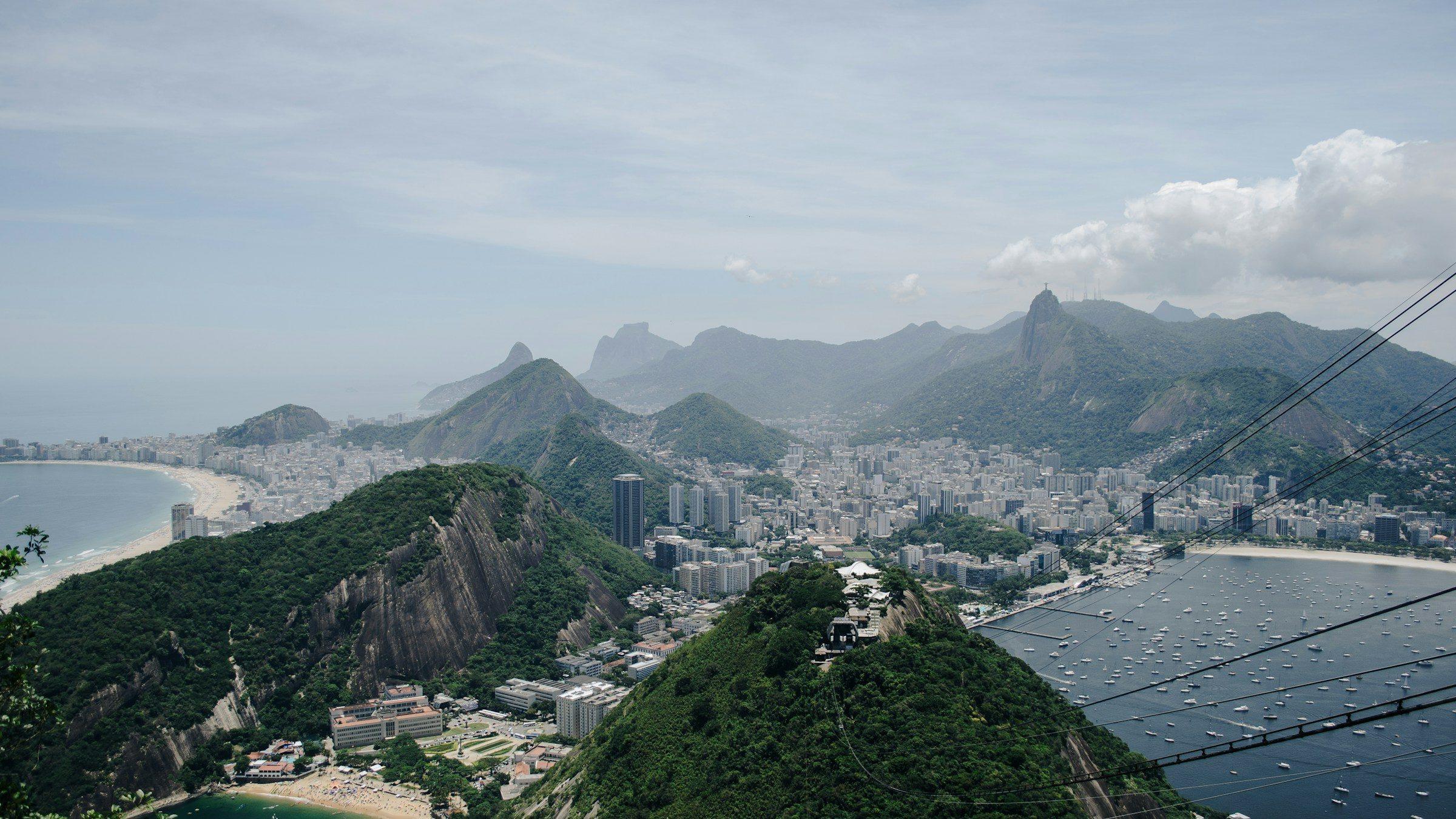 Rio de Janeiro's bays and hills seen from Sugarloaf Mountain