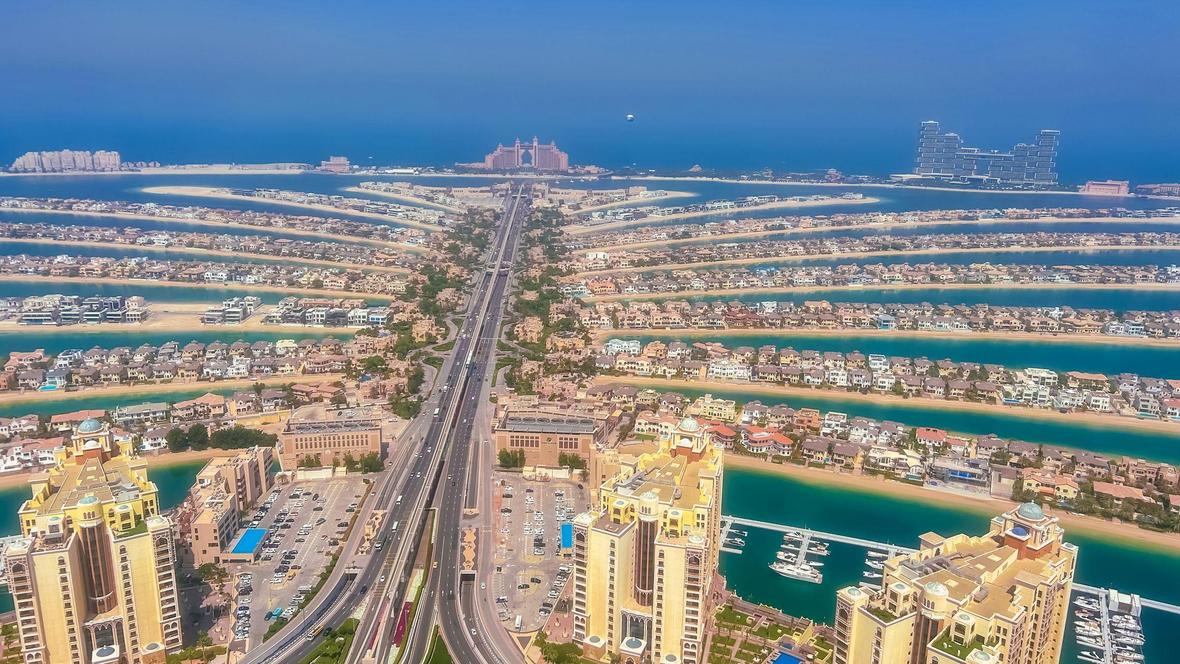 The Palm Jumeirah from above