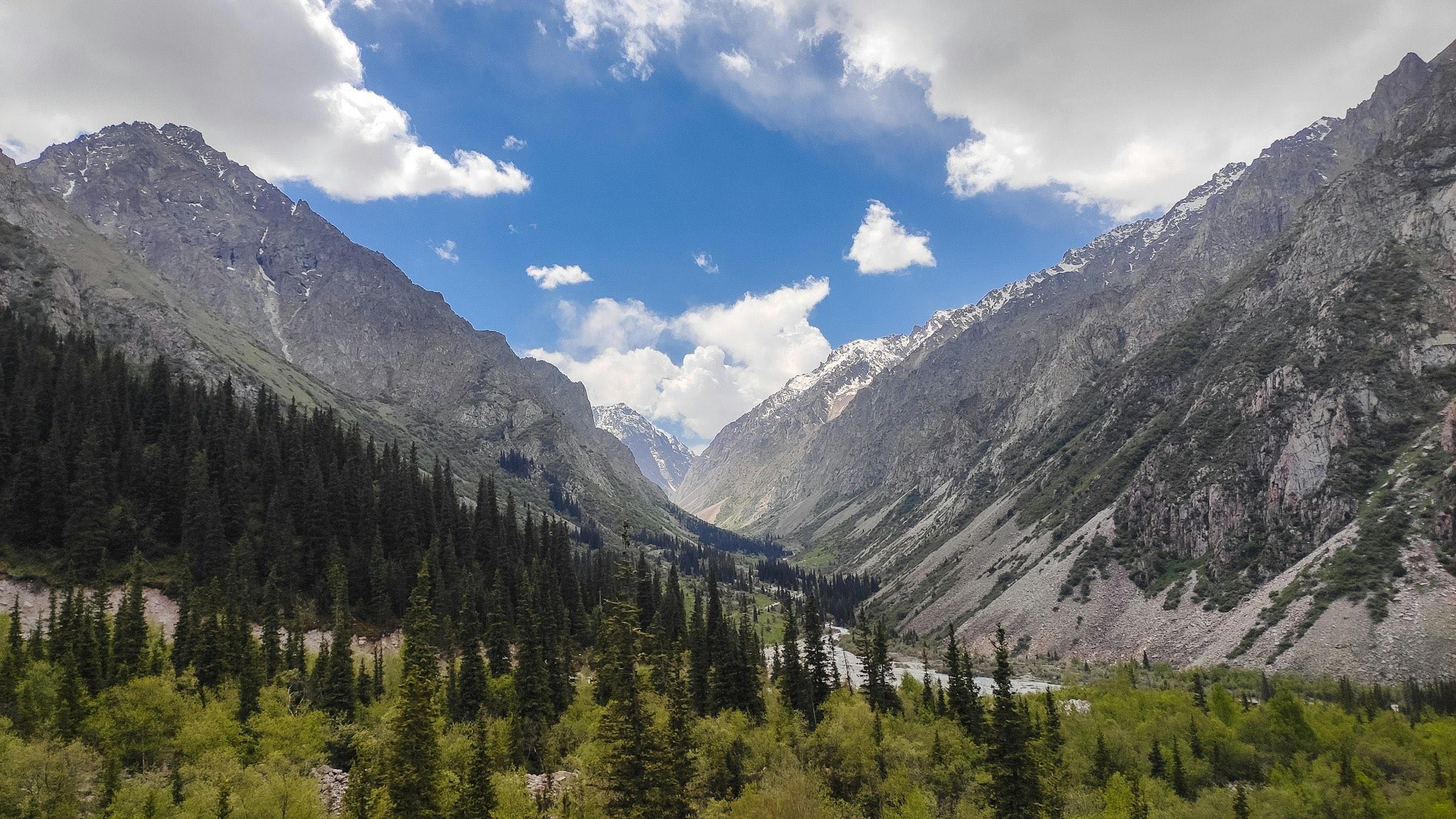 The Ala Archa gorge in Ala Archa National Park, near Bishkek