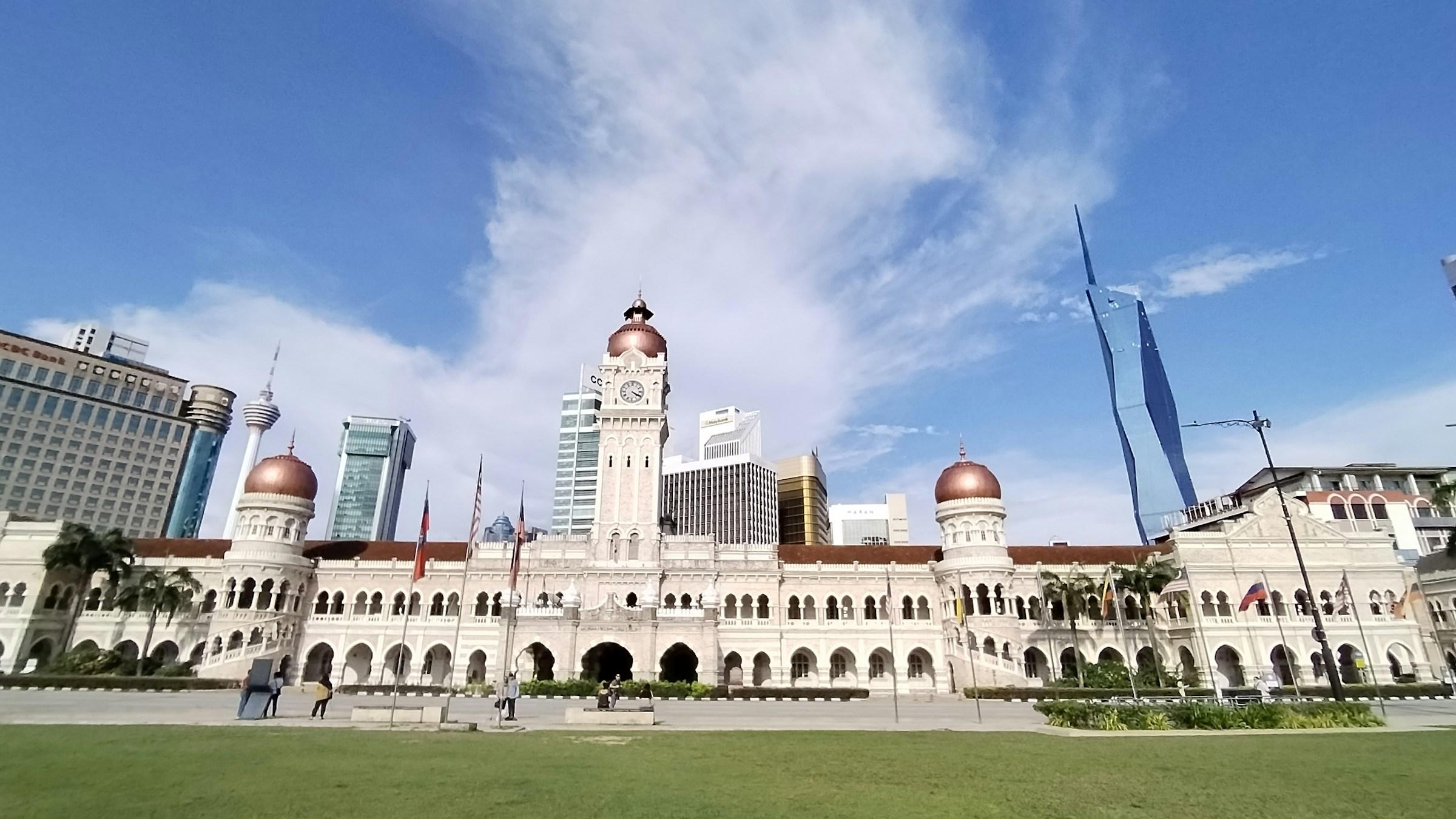 The Sultan Abdul Samad Building across Merdeka Square in Kuala Lumpur