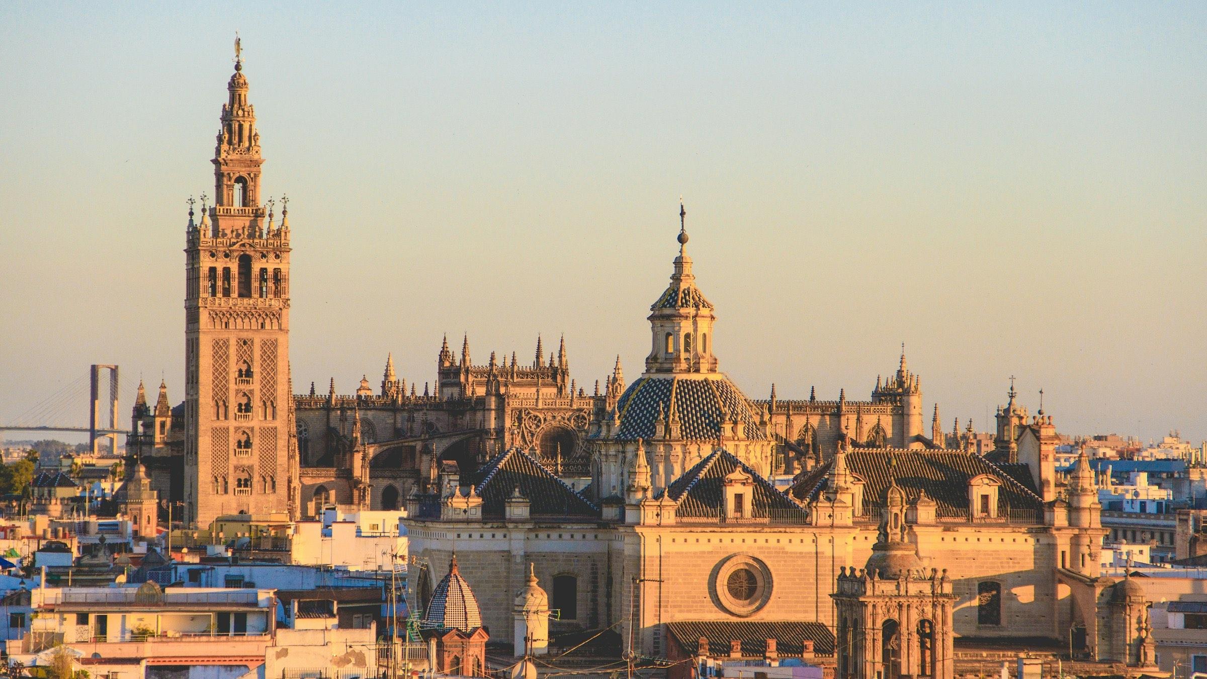 The Giralda bell tower and Seville Cathedral in Andalusia