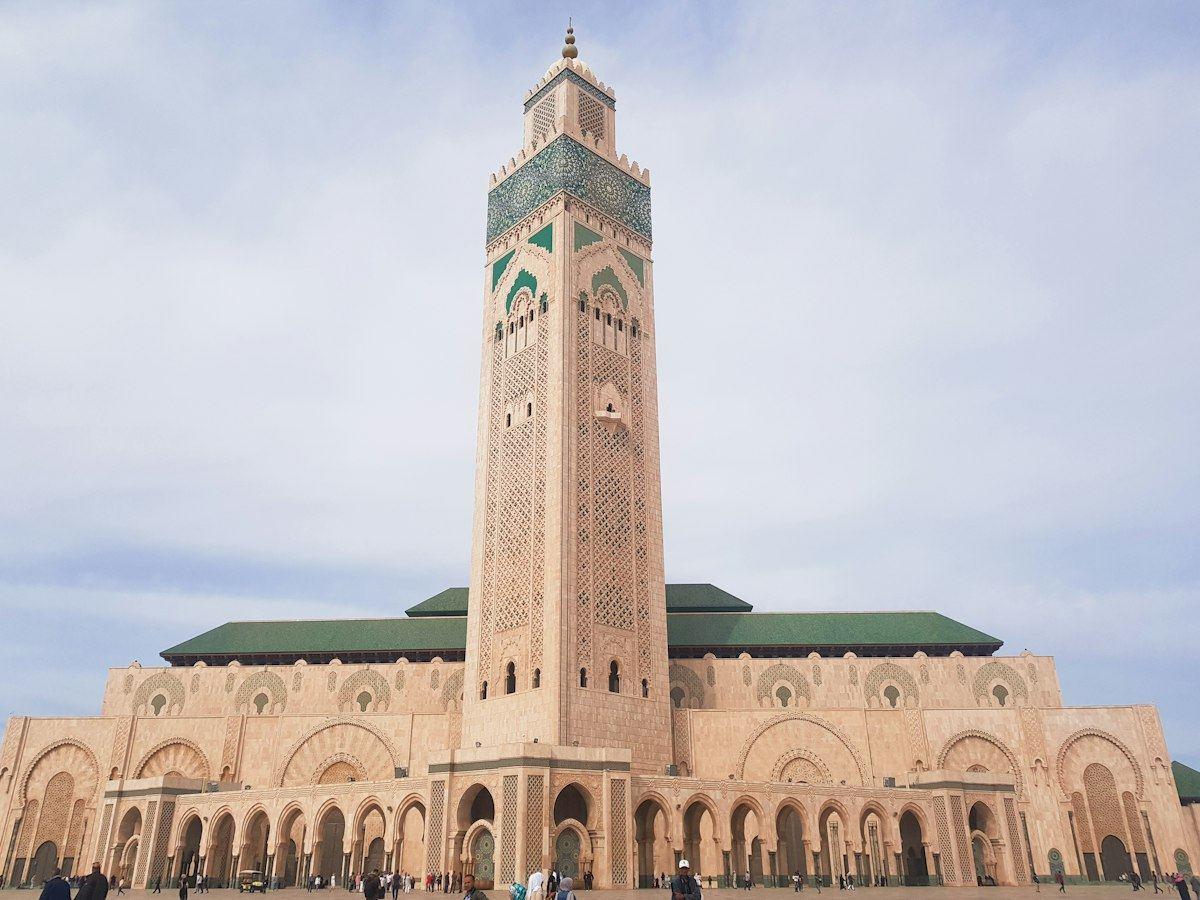 مئذنة مسجد الحسن الثاني في الدار البيضاء