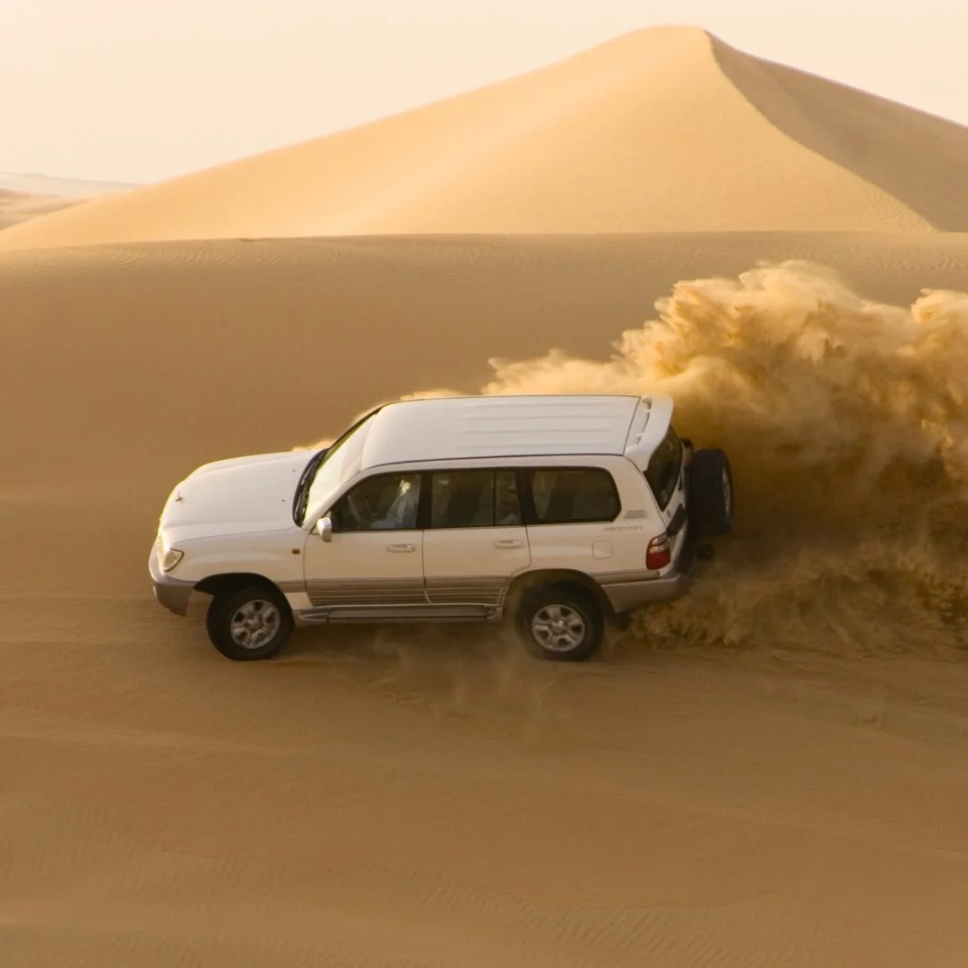 4x4 dune bashing on the desert safari