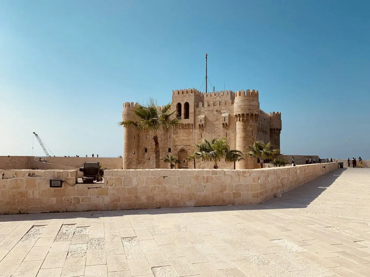 The Citadel of Qaitbay on the Mediterranean shore in Alexandria