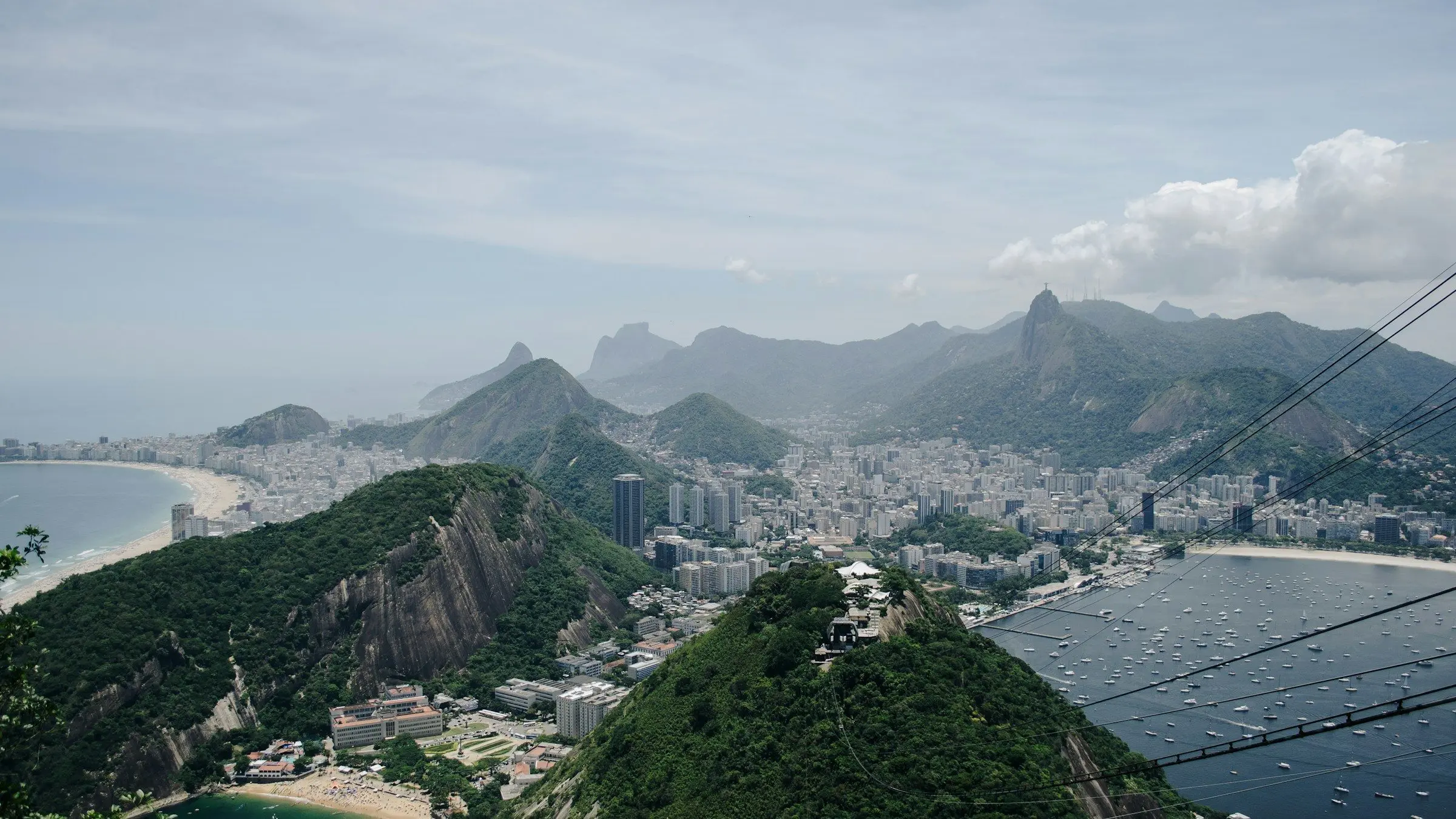 Rio de Janeiro's bays and hills seen from Sugarloaf Mountain