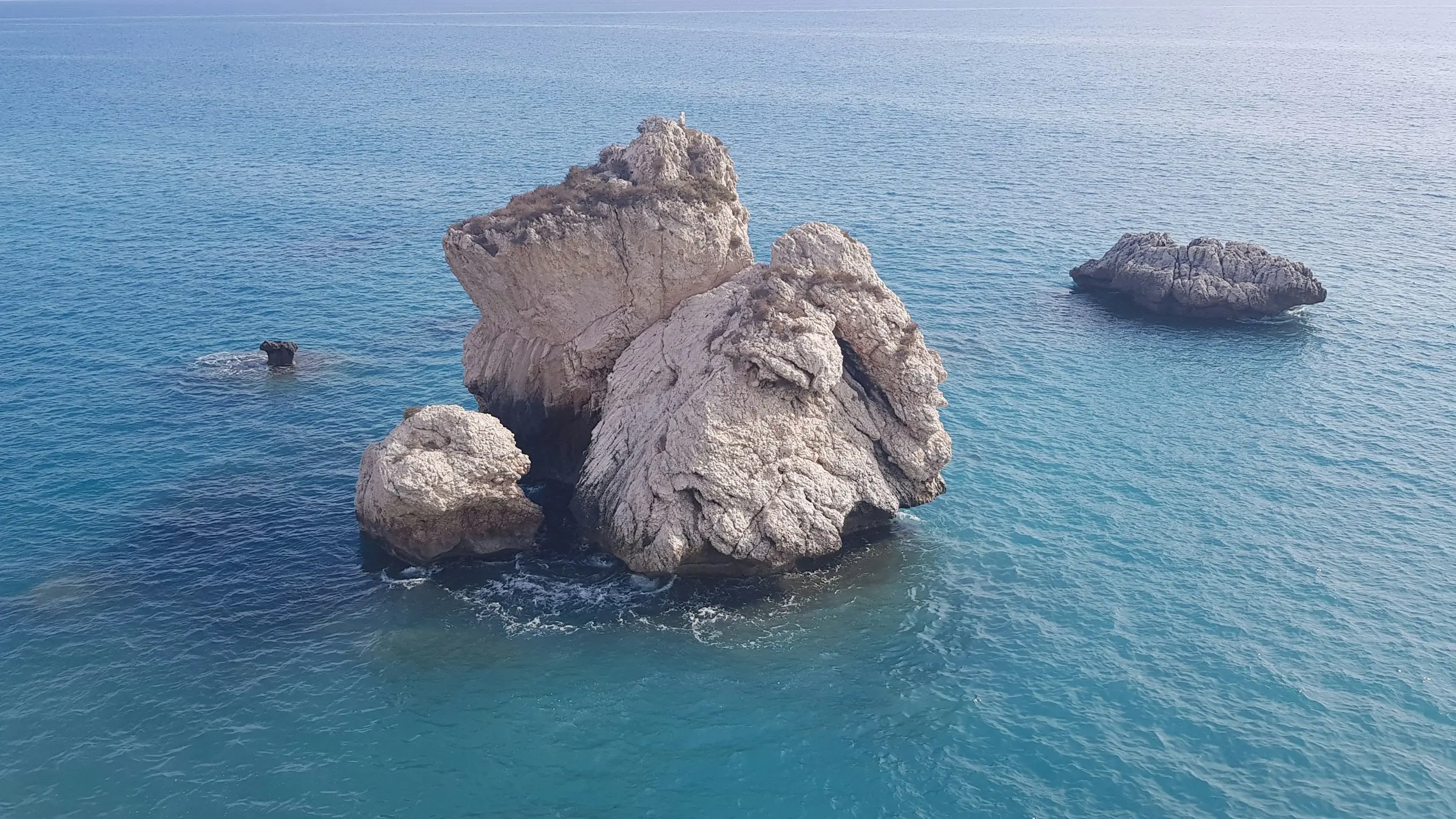 Petra tou Romiou, Aphrodite's Rock, on the coast near Paphos, Cyprus