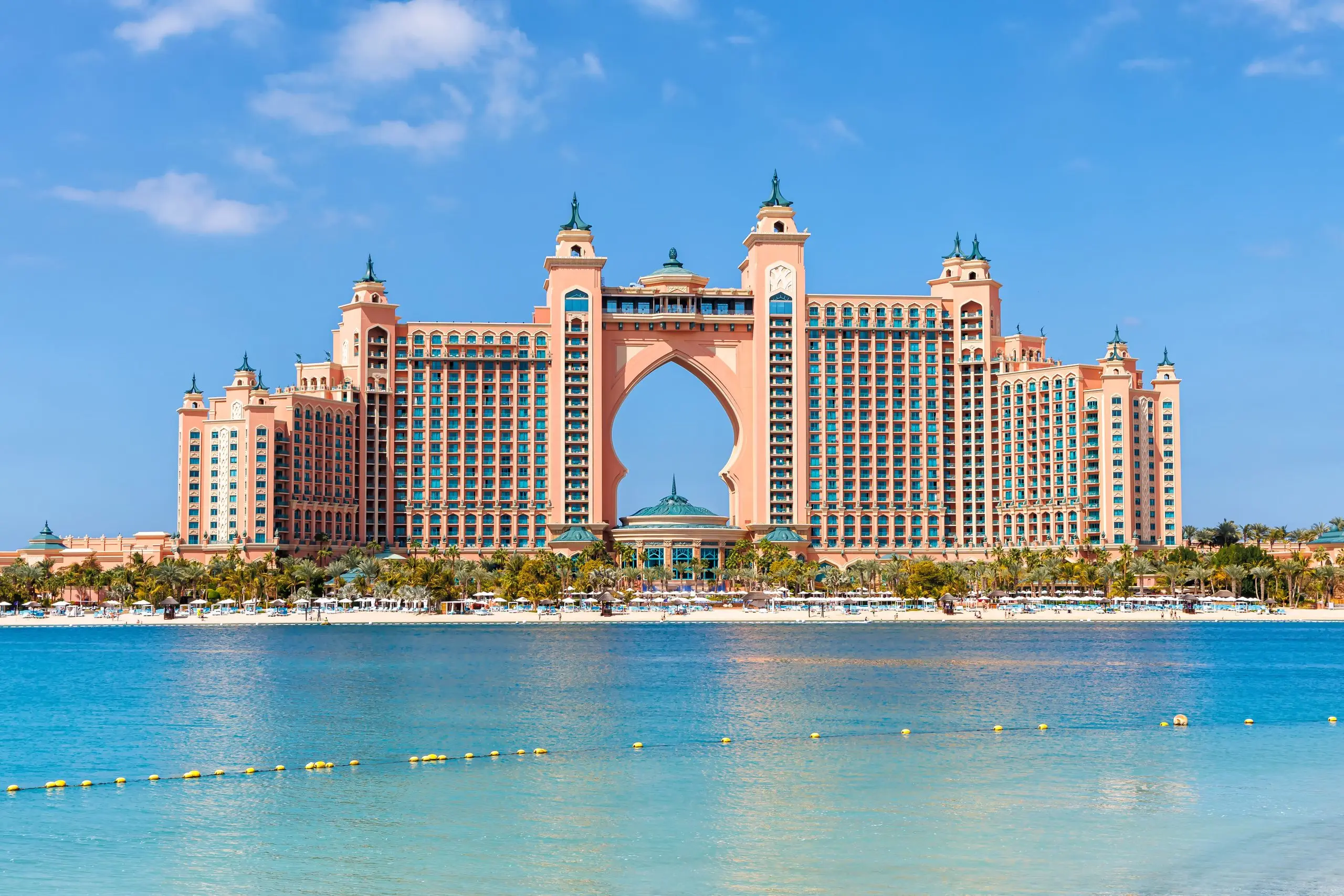 Atlantis The Palm across the water on Palm Jumeirah