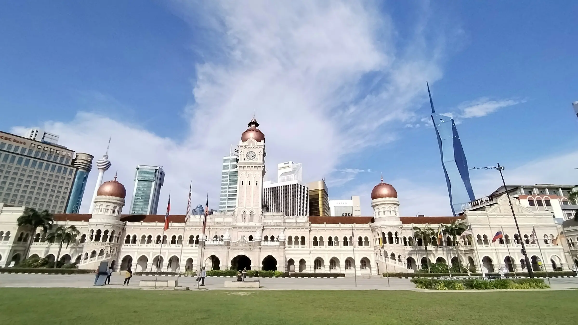 The Sultan Abdul Samad Building across Merdeka Square in Kuala Lumpur