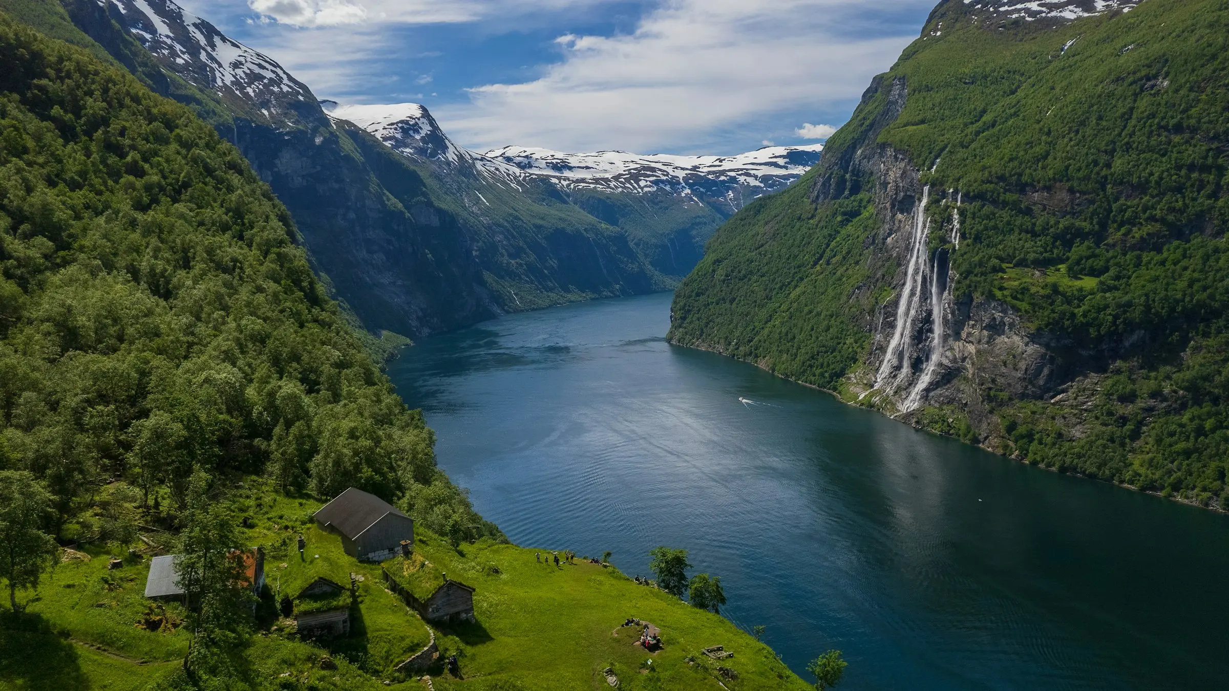 Geirangerfjord and the Seven Sisters waterfall